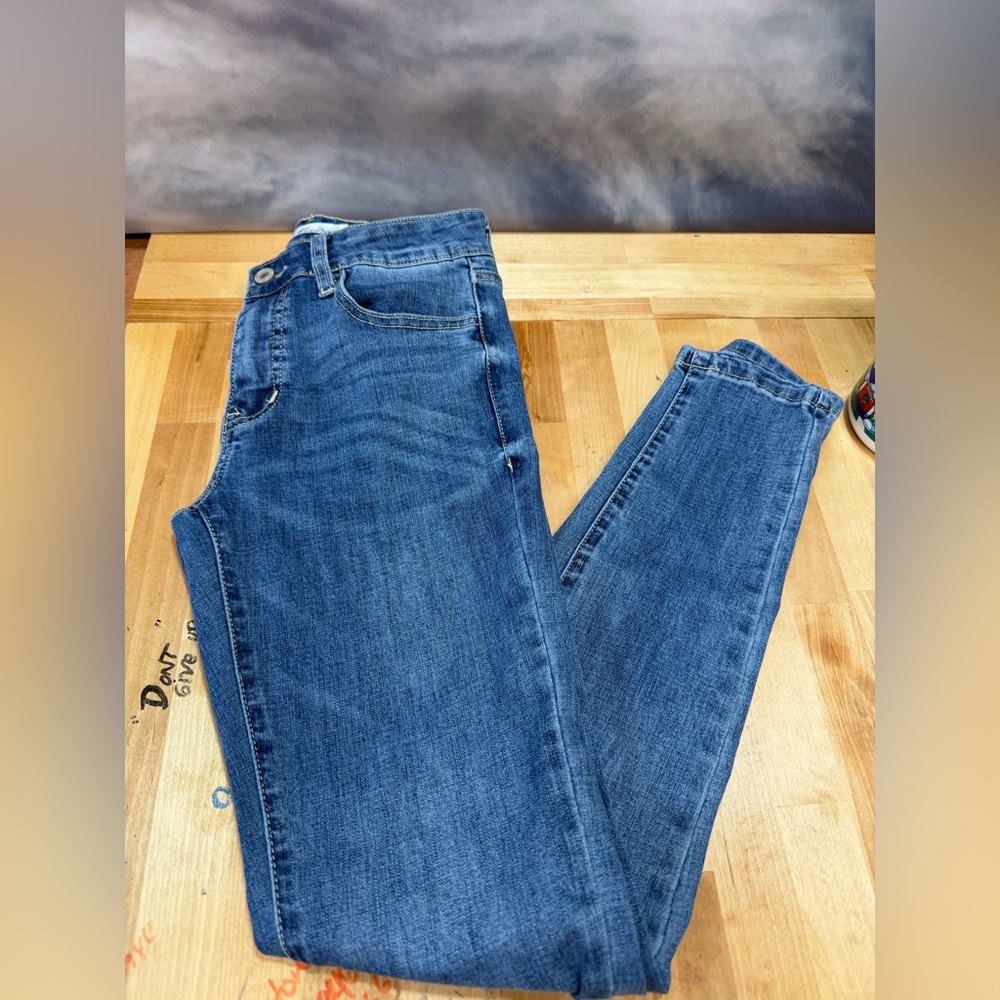 KanCan Dark Blue Women's Skinny Jeans - Picture 6 of 8